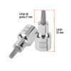 101293 - Dado punta corta bristol M6, cuadro 1/2", Truper