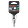 101293 - Dado punta corta bristol M6, cuadro 1/2", Truper