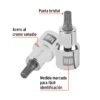 101294 - Dado punta corta bristol M8, cuadro 1/2", Truper