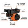 101327 - Motor a gasolina 6.5 HP, Truper