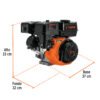 101327 - Motor a gasolina 6.5 HP, Truper