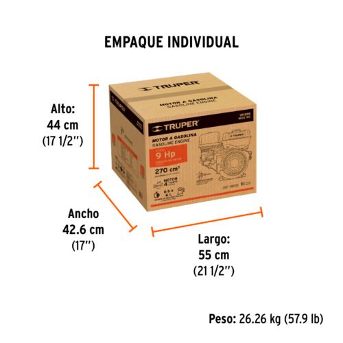 101328 - Motor a gasolina 9 HP, Truper
