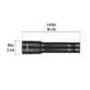 101381 - Linterna LED recargable, de aluminio, 340 lm, TRUPER