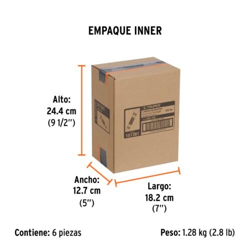 101381 - Linterna LED recargable, de aluminio, 340 lm, TRUPER