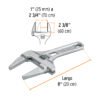 101387 - Llave ajustable 8" para plomero apertura 3", Truper