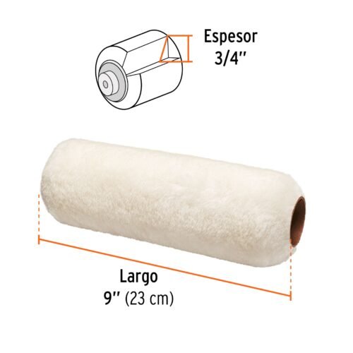 101394 - Felpa para rodillo 9" x 3/4" superficies rugosas, EXPERT
