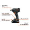 101402 - Destornillador de impacto, 20V, 2 baterías 2Ah, MAX