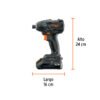 101402 - Destornillador de impacto, 20V, 2 baterías 2Ah, MAX