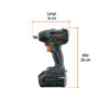 101403 - Llave de impacto 1/2", 20V, 155 lb/ft, 1 batería 4Ah, MAX