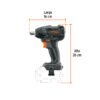 101407.1 101407 - Llave de impacto 1/2", 20V, 155 lb/ft, sin accesorios, MAX