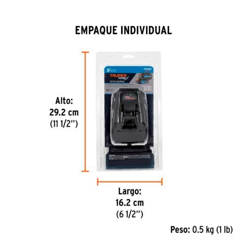101408 - Cargador de baterías de ion litio 20V, TRUPER MAX