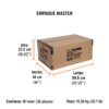 101443 - Rollo de 18m de cinta antiderrapante negra 25mm con abrasivo