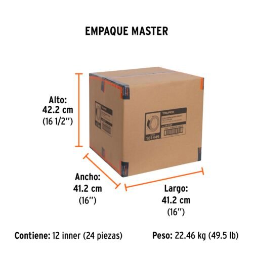 101449 - Rollo 18 m de cinta antiderrapante ama/negra 50mm c/abrasivo