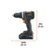 101452 - Taladro 1/2", 20V, 2 baterías 2Ah, MAX