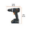 101453 - Rotomartillo 1/2", 20V, 2 baterías 2Ah, MAX