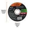 101454 - Disco para corte de metal 4-1/2" tipo 41, Truper Expert