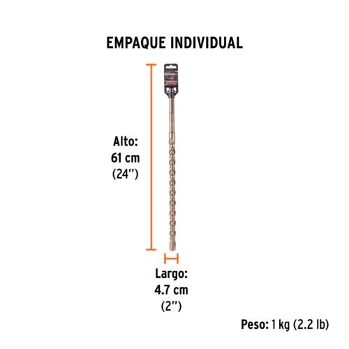 101461 - Broca SDS Ma x de 1 x 21", Truper
