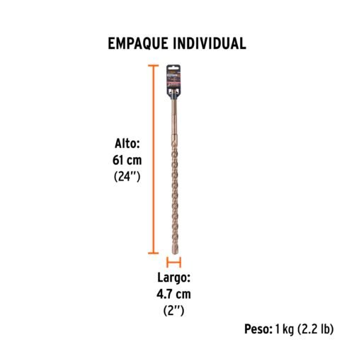 101461 - Broca SDS Ma x de 1 x 21", Truper