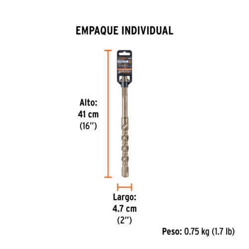 101463 - Broca SDS Ma x de 1-1/8 x 13", Truper