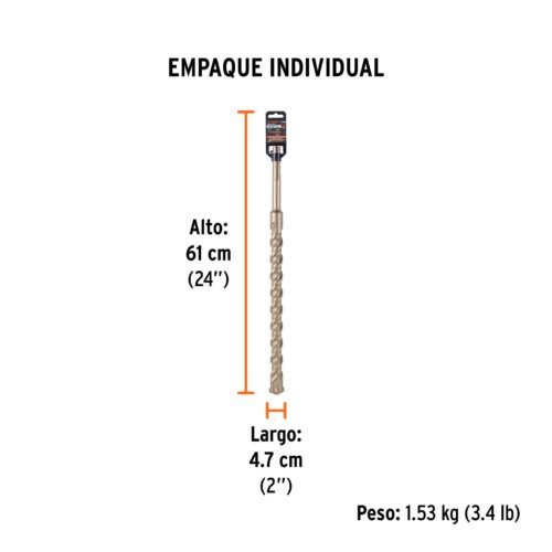 101466.5 101466 - Broca SDS Ma x de 1-1/4 x 21", Truper