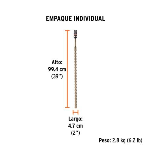 101467 - Broca SDS Ma x de 1-1/4 x 36", Truper