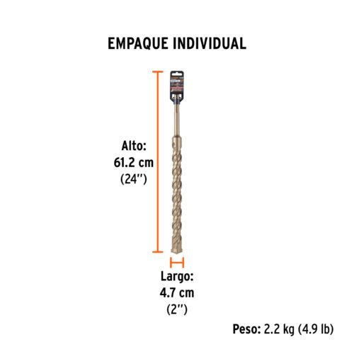 101469 - Broca SDS Ma x de 1-1/2 x 21", Truper