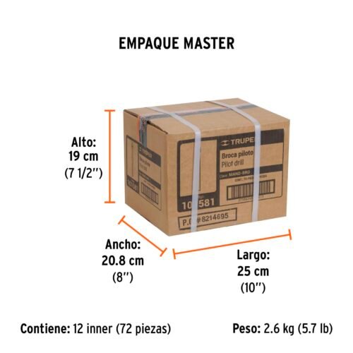 101581 - Broca piloto de 1/4" para brocasierras diamante, Truper