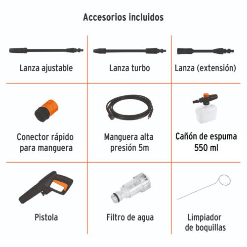 101593 - Hidrolavadora eléctrica 1500 PSI, Truper