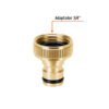 101596.1 101596 - Conector 3/4" rápido hembra de latón, sistema click, Truper