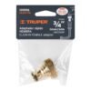 101596.2 101596 - Conector 3/4" rápido hembra de latón, sistema click, Truper