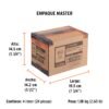 101596.5 101596 - Conector 3/4" rápido hembra de latón, sistema click, Truper