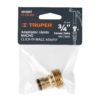 101597 - Conector 3/4" rápido macho de latón, sistema click, Truper