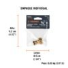 101597 - Conector 3/4" rápido macho de latón, sistema click, Truper