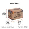 101597 - Conector 3/4" rápido macho de latón, sistema click, Truper