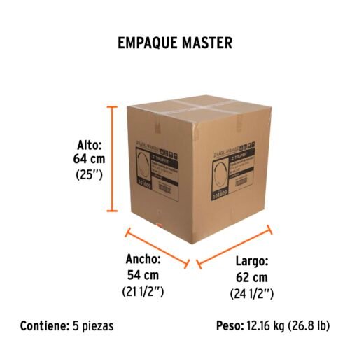 101609 - Espejo convexo de 60 cm, Truper
