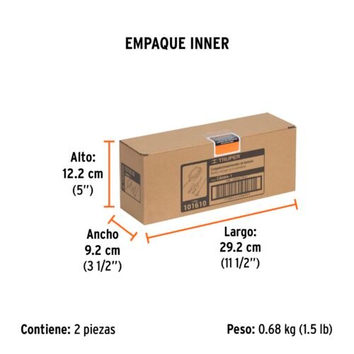 101610 - Cargador / mantenedor de 1 A para baterías de 6/12V, TRUPER