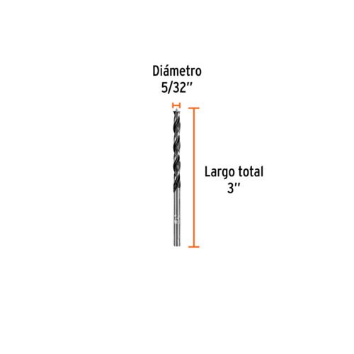 101627.2 101627 - Broca con punta centradora para madera 5/32", TRUPER