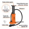101667 - Bomba de pedal 60 PSI, TRUPER