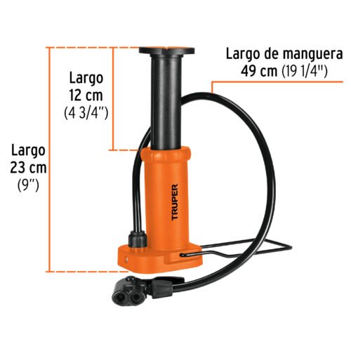 101667 - Bomba de pedal 60 PSI, TRUPER