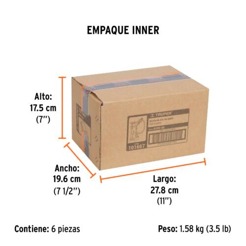 101667 - Bomba de pedal 60 PSI, TRUPER