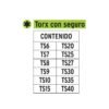 101675 - Juego de 12 puntas torx combinadas c/seguro largo 2", Expert