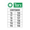 101678 - Juego de 12 puntas torx combinadas largo 2", Truper Expert