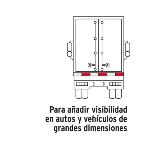 101683 - Rollo de 9 m x 2" de cinta reflejante de PVC, Truper