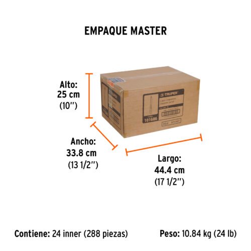 101686.3 101686 - Blíster con 2 lápices de 18 cm para carpintero, Truper