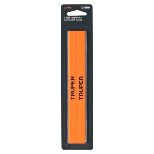 101686.4 101686 - Blíster con 2 lápices de 18 cm para carpintero, Truper