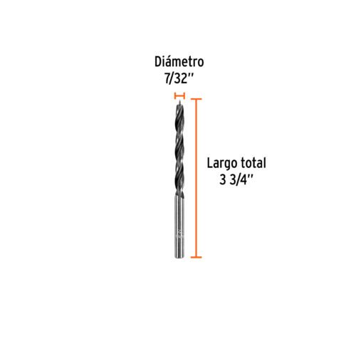 101690.2 101690 - Broca con punta centradora para madera 7/32", TRUPER