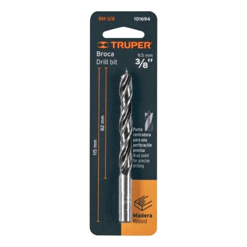101694.3 101694 - Broca con punta centradora para madera 3/8", TRUPER