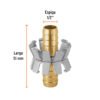 101730 - Reparador de aluminio 1/2", tipo garra para manguera