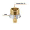 101731.1 101731 - Conector 1/2" macho tipo garra de aluminio, Truper