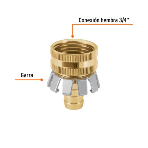 101732.1 101732 - Conector 1/2" hembra tipo garra de aluminio, Truper